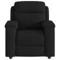 Fauteuil de massage inclinable Noir Tissu