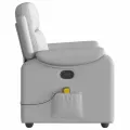 Fauteuil de massage inclinable gris nuage tissu
