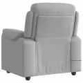 Fauteuil de massage inclinable gris nuage tissu