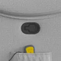 Fauteuil de massage inclinable gris nuage tissu