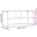 Meuble TV chêne marron 80x31x39,5 cm bois d'ingénierie et métal