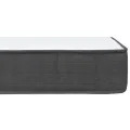 cadre de lit Gris foncé Tissu 140x200 cm