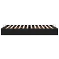 Cadre de lit ottoman sans matelas noir 120x200 cm velours