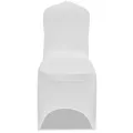 Housse de chaise extensible 4 pcs Blanc