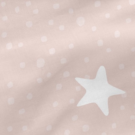 Bettbezug ohne Füllung. HappyFriday Basic Kids Little star Rosa 90 x