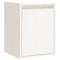 Armoires murales 2 pcs Blanc 30x30x40 cm Bois de pin massif