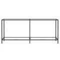 Table console Transparent 180x35x75,5 cm Verre trempé