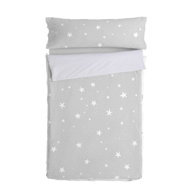 Quilted Zipper Bedding HappyFriday BASIC KIDS Grey 16 x 48 x 36 cm