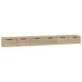 Armoires murales 2 pcs Chêne sonoma 102x30x20 cm