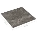 Dalles de plancher autoadhésives 20 pcs PVC 1,86 m² marbre noir