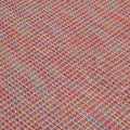 Tapis à tissage plat d'extérieur 120x170 cm Rouge