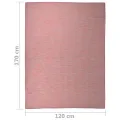 Tapis à tissage plat d'extérieur 120x170 cm Rouge