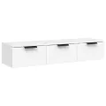 Armoire murale blanc 102x30x20 cm bois d'ingénierie