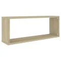 Étagères murales cube 6 pcs Chêne sonoma Bois d’ingénierie