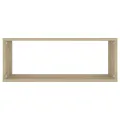 Étagères murales cube 6 pcs Chêne sonoma Bois d’ingénierie