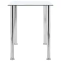 Table à manger Transparent 120x60x75 cm Verre trempé