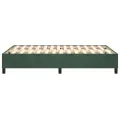 Cadre de lit sans matelas vert foncé 120x200 cm velours