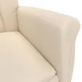 Fauteuil inclinable Beige Tissu microfibre