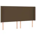 cadre de lit matelas LED Marron foncé 200x200 cm