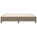 Cadre de lit sans matelas taupe 200x200 cm tissu