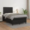 cadre de lit matelas Noir 120x200 cm Similicuir