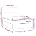 cadre de lit matelas Noir 120x200 cm Similicuir