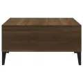 Table basse chêne marron 60x60x30 cm bois d'ingénierie