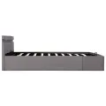 Cadre de lit à rangement hydraulique sans matelas 160x200 cm