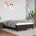 Cadre de lit sans matelas noir 120x200 cm similicuir
