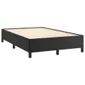 Cadre de lit sans matelas noir 120x200 cm similicuir