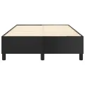 Cadre de lit sans matelas noir 120x200 cm similicuir