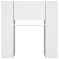Armoire de couloir Blanc 97,5x37x99 cm Bois d'ingénierie