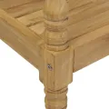 Banc Batavia avec coussin noir 120 cm Bois de teck massif