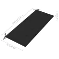 Banc Batavia avec coussin noir 120 cm Bois de teck massif