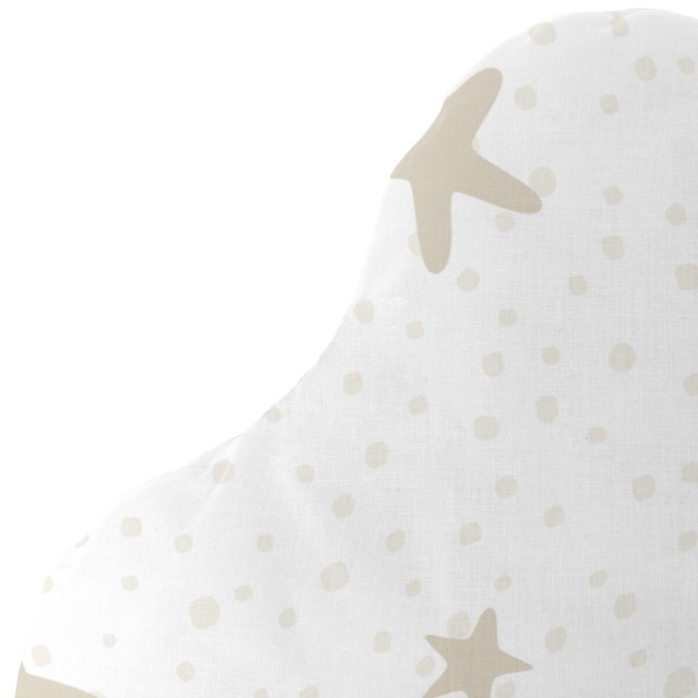 Cuscino HappyFriday Basic Beige Stelle 60 x 40 cm