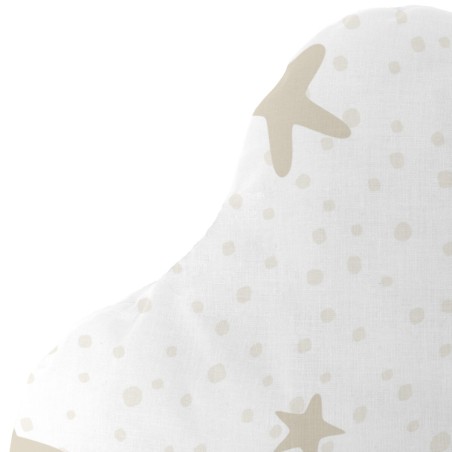 Coussin HappyFriday Basic Beige Etoiles 60 x 40 cm