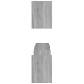 Étagères murales 2pcs Sonoma gris 100x15x20cm Bois d’ingénierie