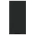 Armoire murale de salle de bain Noir 32x20x67 cm