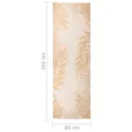 Tapis à tissage plat d'extérieur 80x250 cm Motif de feuille