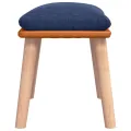 Repose-pied Bleu 45x29,5x35 cm Tissu et similicuir
