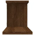 Étagère TV murale Chêne marron 125x18x23 cm Bois d'ingénierie