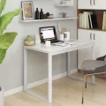 Bureau d'ordinateur Blanc 110x60x73 cm Aggloméré