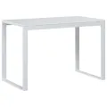 Bureau d'ordinateur Blanc 110x60x73 cm Aggloméré
