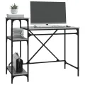 Bureau avec étagères sonoma 105x50x90 cm bois d'ingénierie/fer