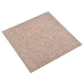 Dalles de tapis de sol 20 pcs 5 m² 50x50 cm Beige