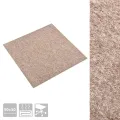 Dalles de tapis de sol 20 pcs 5 m² 50x50 cm Beige