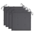 Chaises à manger d'extérieur lot de 4 et coussins Acacia massif