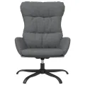 Chaise de relaxation Gris clair Tissu