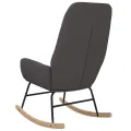 Chaise à bascule Gris clair Tissu