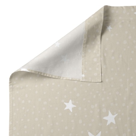 Juego de Sábanas HappyFriday Basic Kids Little star Beige Cama de 80/